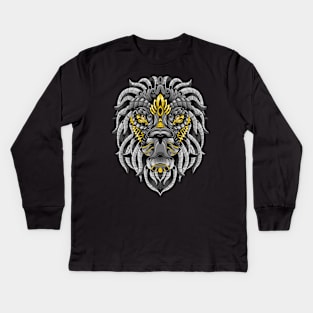 ornamental lion Kids Long Sleeve T-Shirt